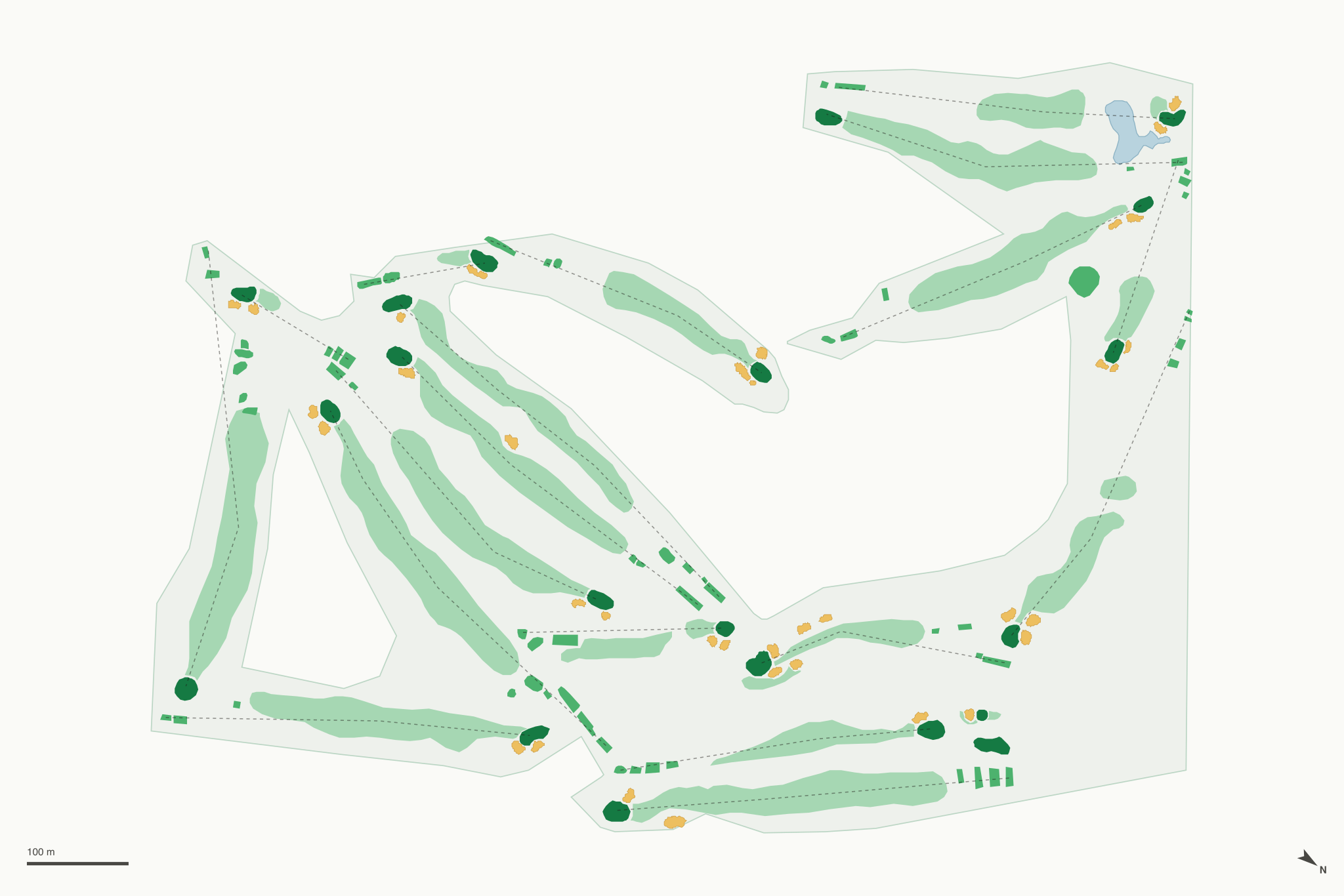 Map of The Club at Castlewood - The Hill Course