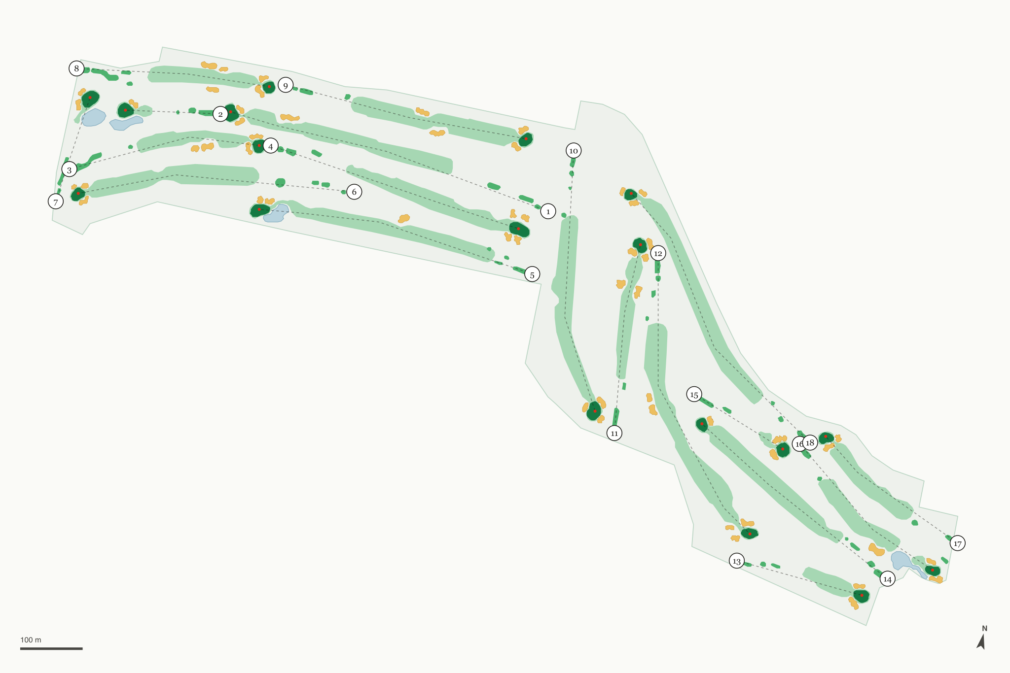 Map of Glendora Country Club