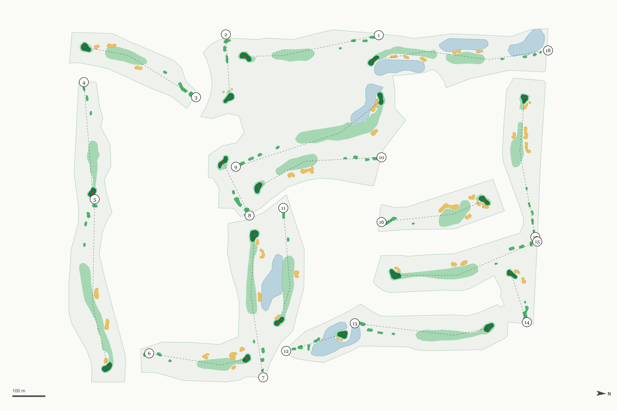 Map of Lone Tree Golf Club