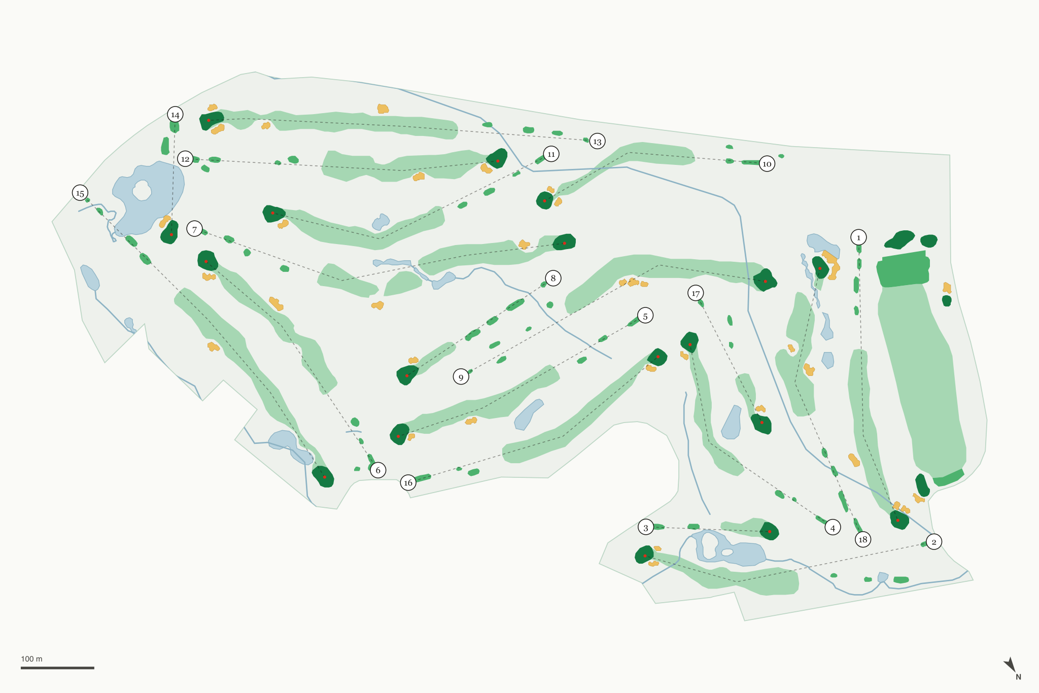 Map of Aspen Golf Club