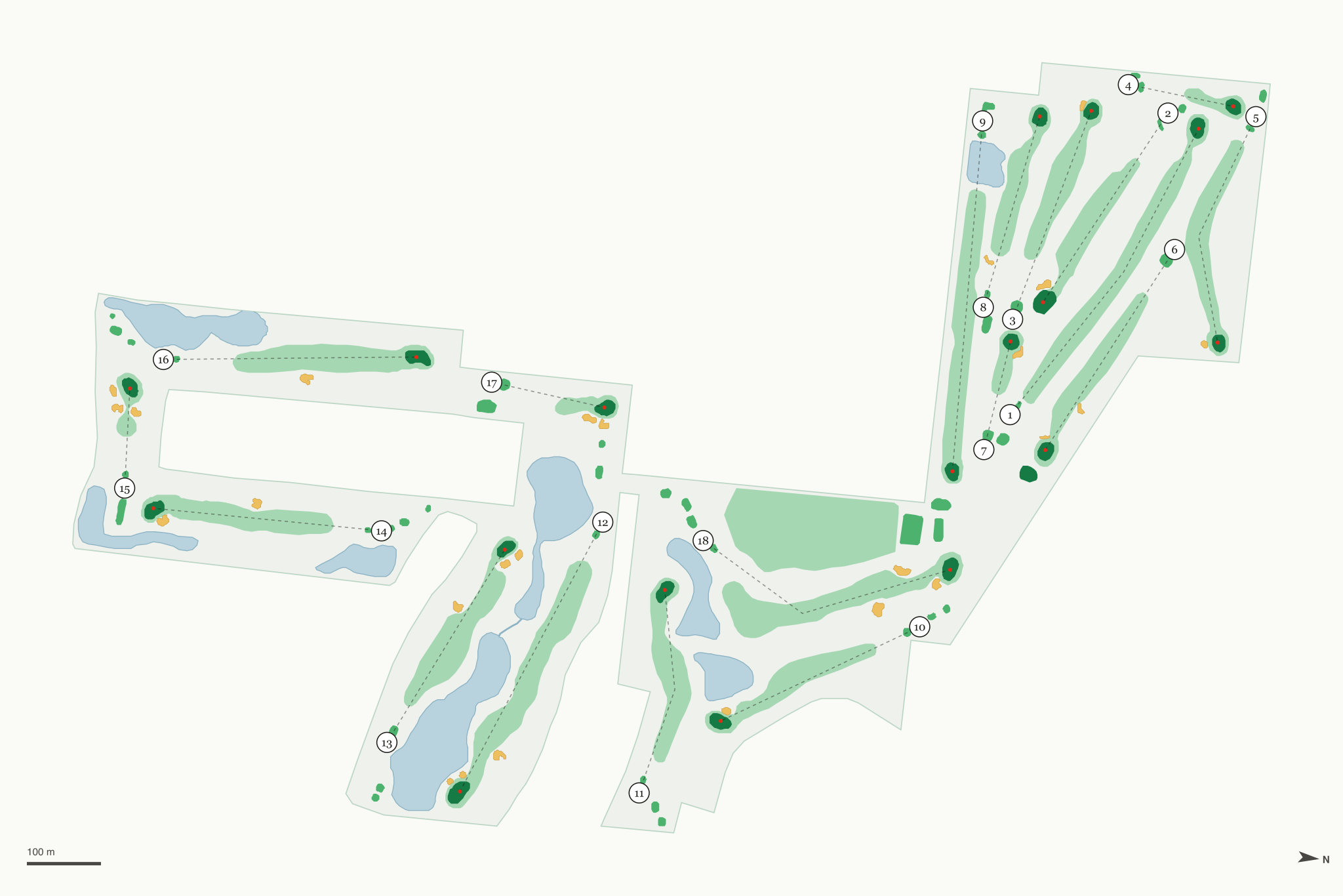 Map of Cedar Pointe Golf Course
