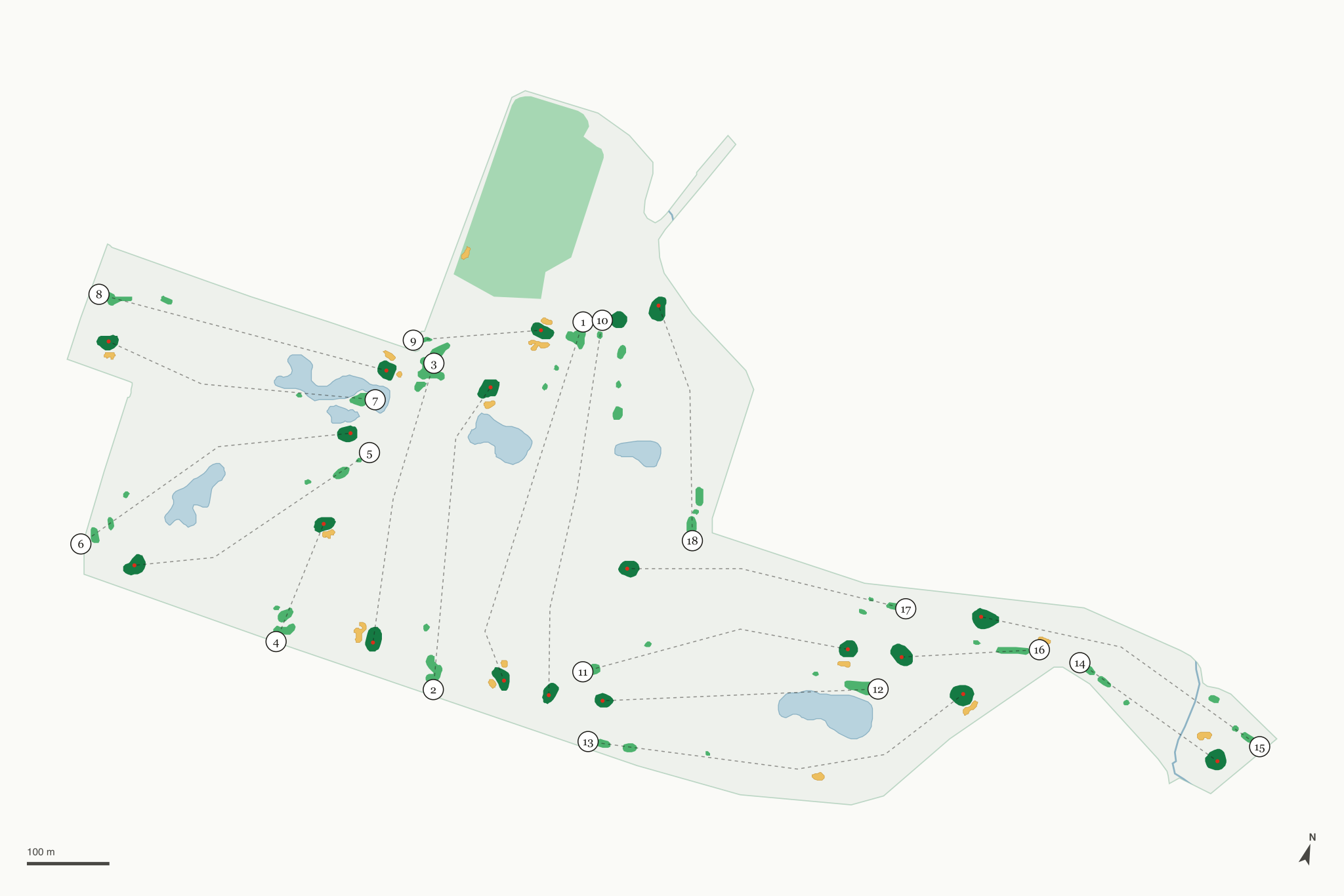 Map of Brookside Golf Course