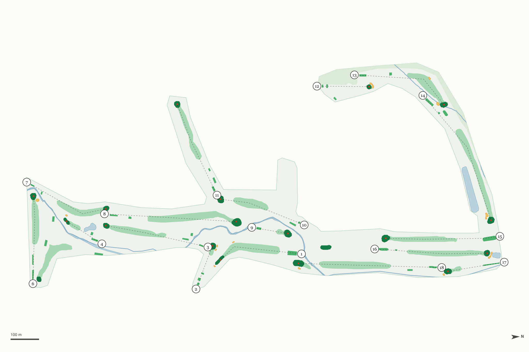 Map of Paradise Valley Golf Club