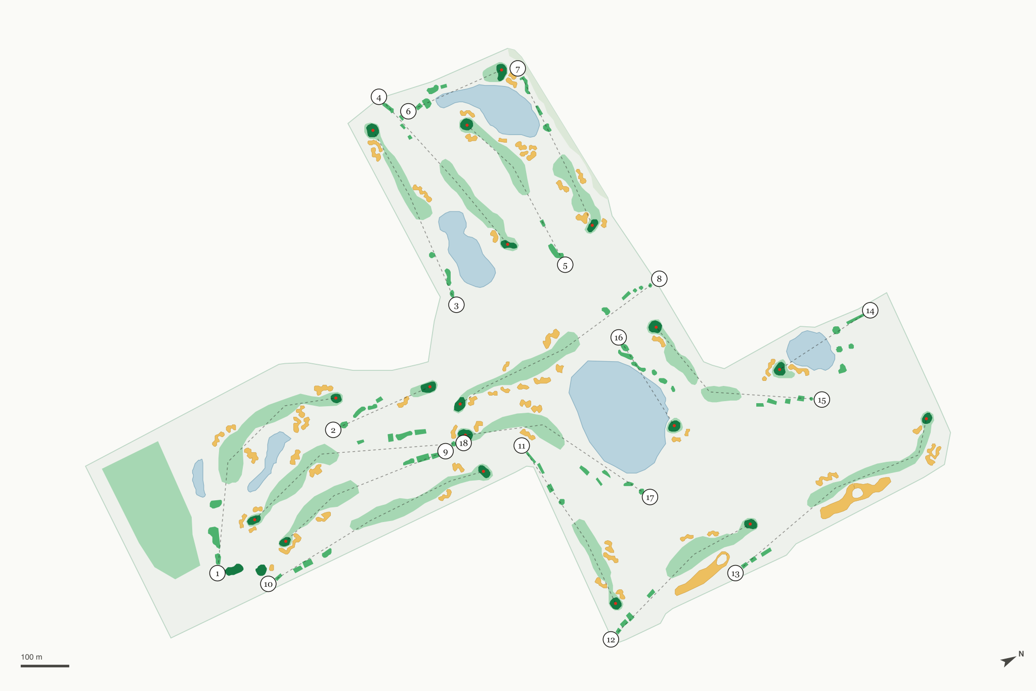 Map of Forest Lake Golf Club