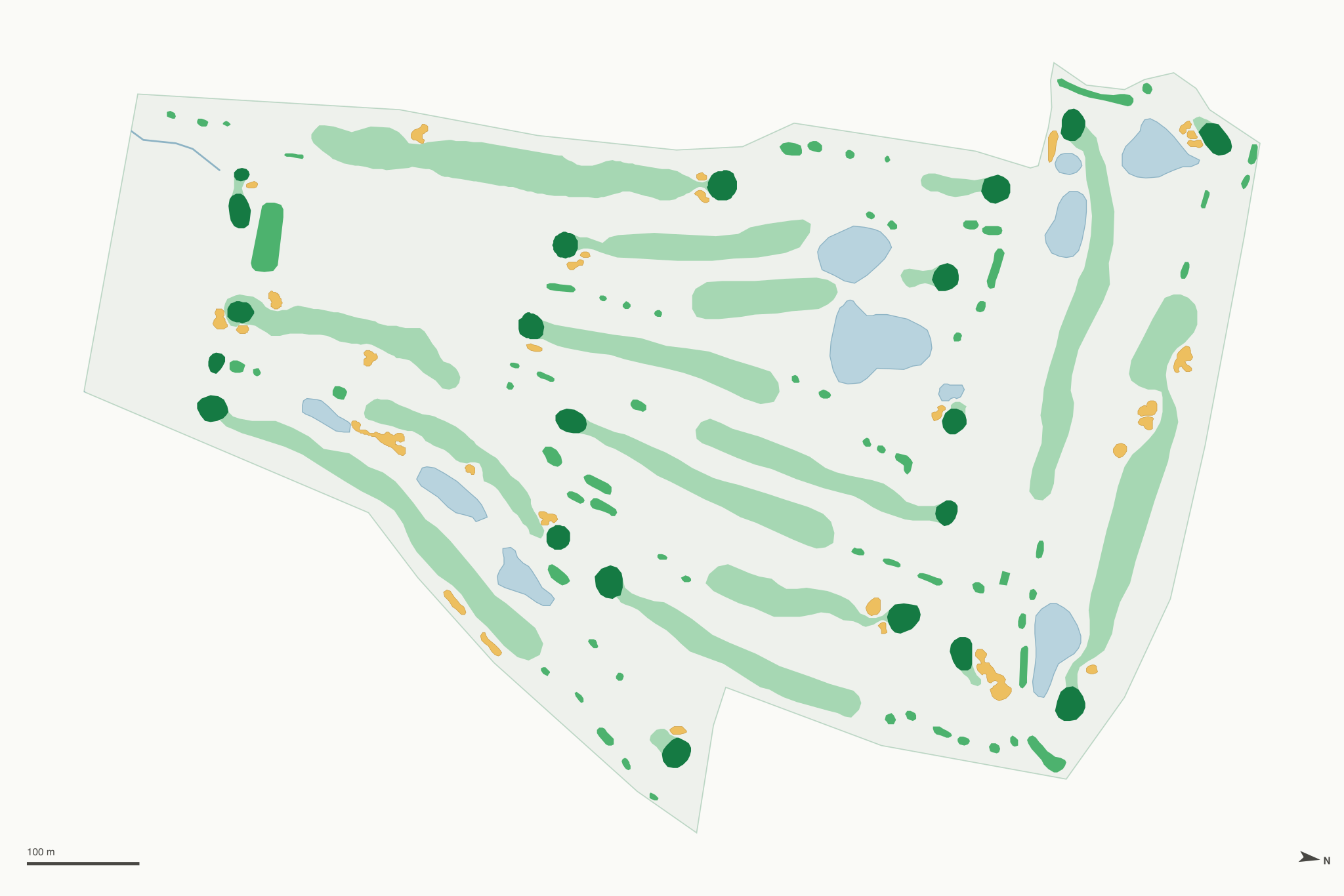 Map of Bookcliff Country Club