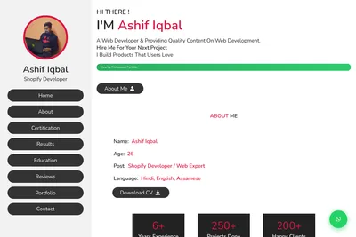 Screenshot of the FutureTechiez By Ashif homepage