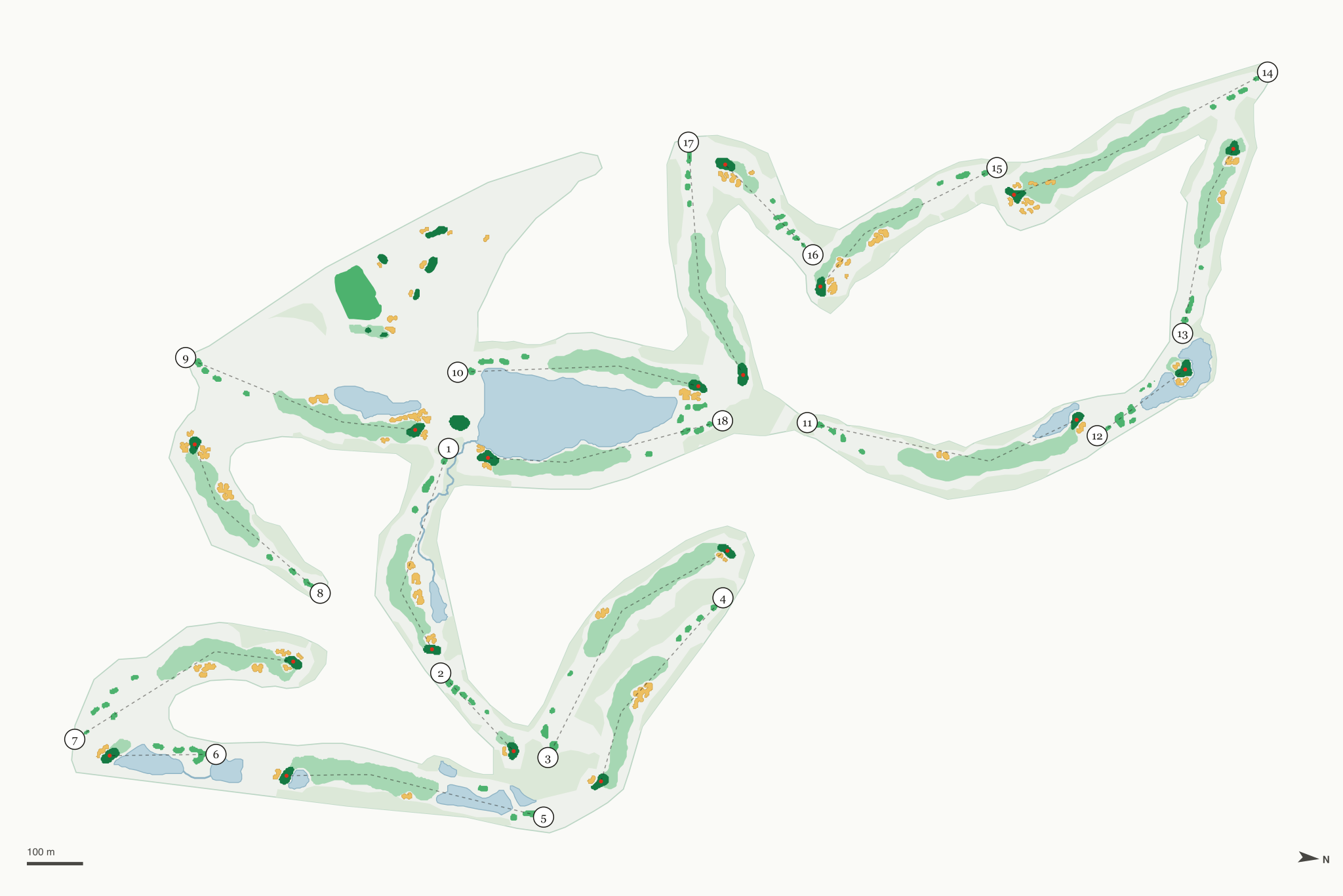 Map of Barrington Golf Club