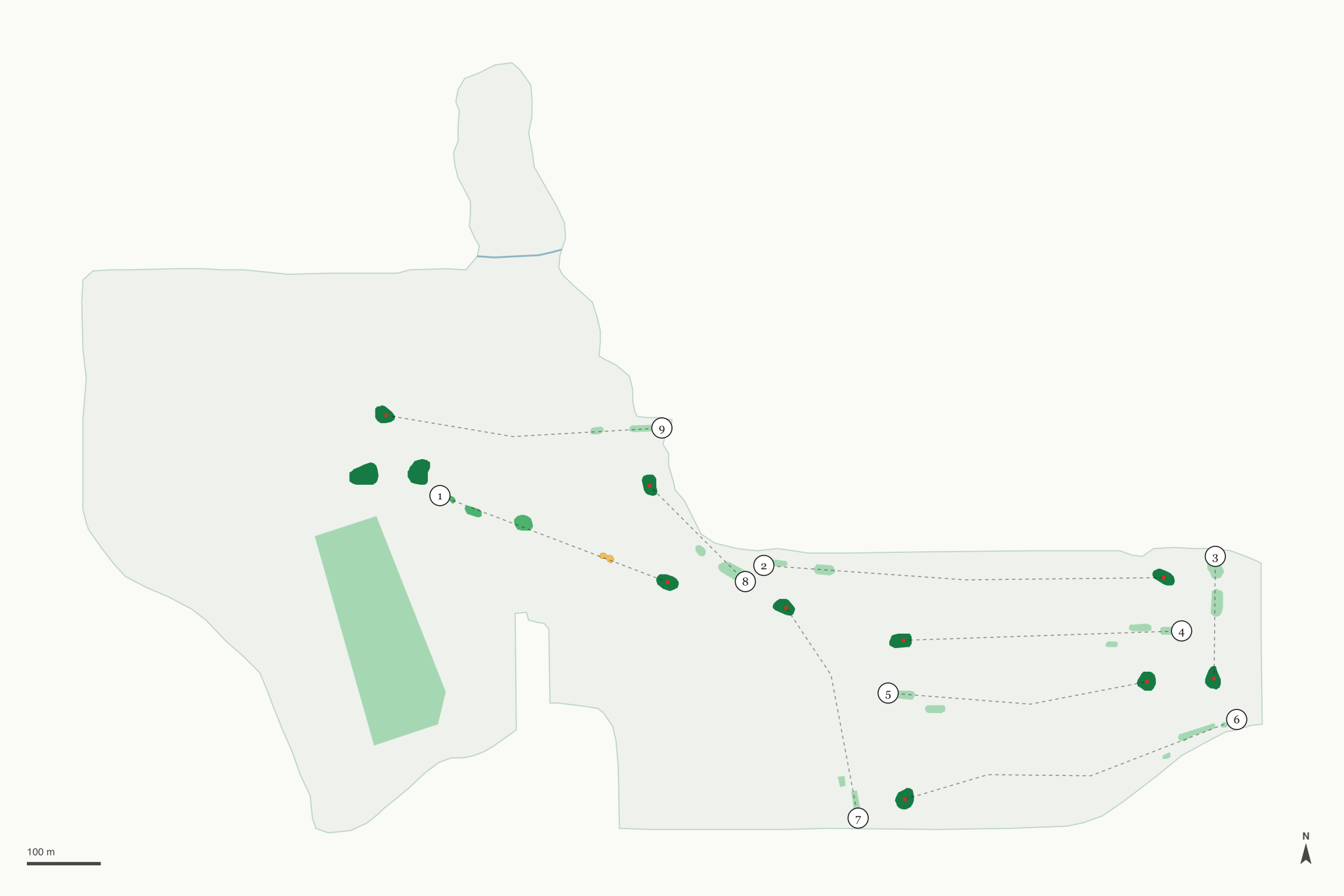 Map of Mangrove Bay and Cypress Links Golf Courses