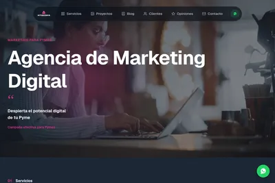Screenshot of the Activagencia homepage
