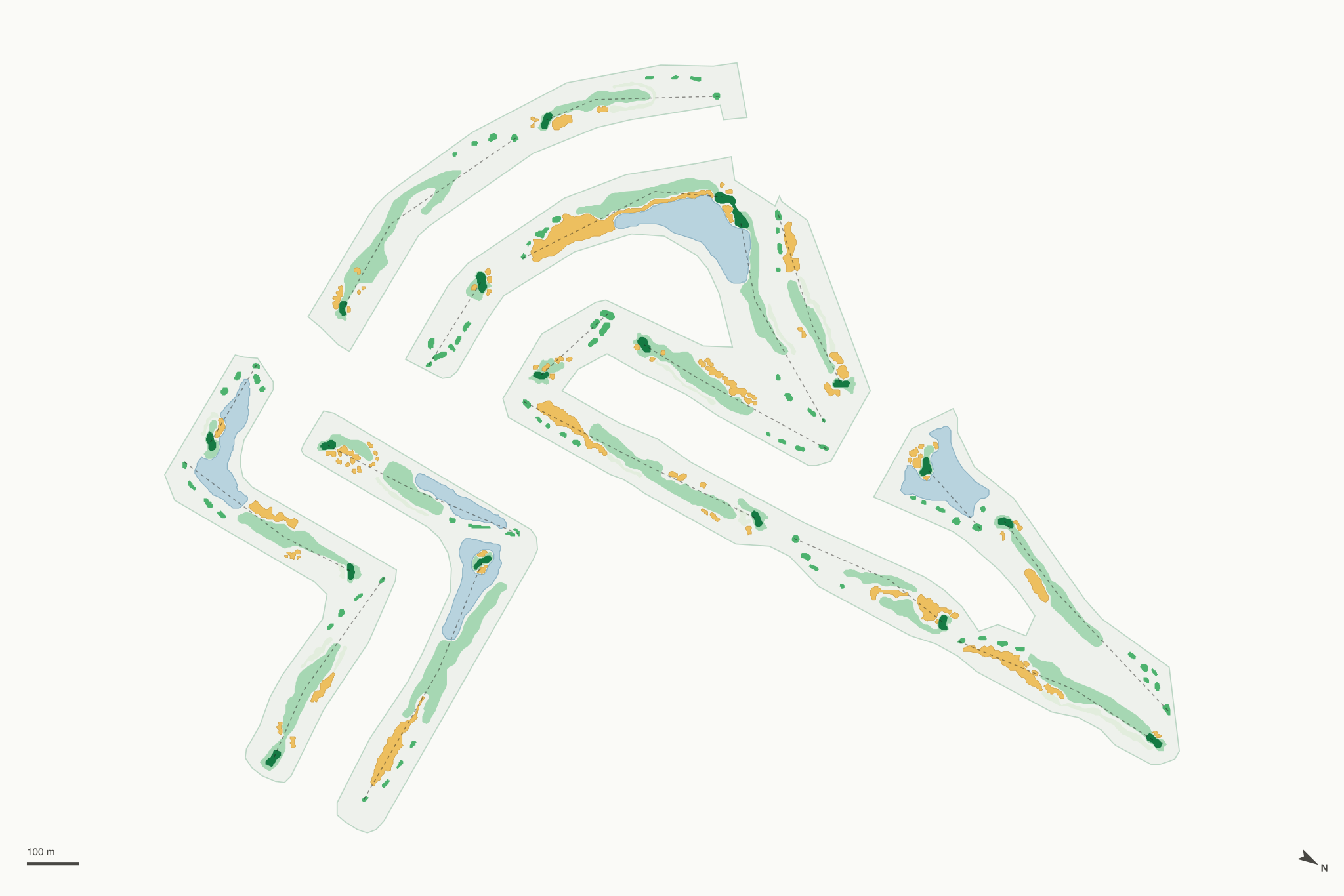 Map of PGA WEST Nicklaus Tournament Course