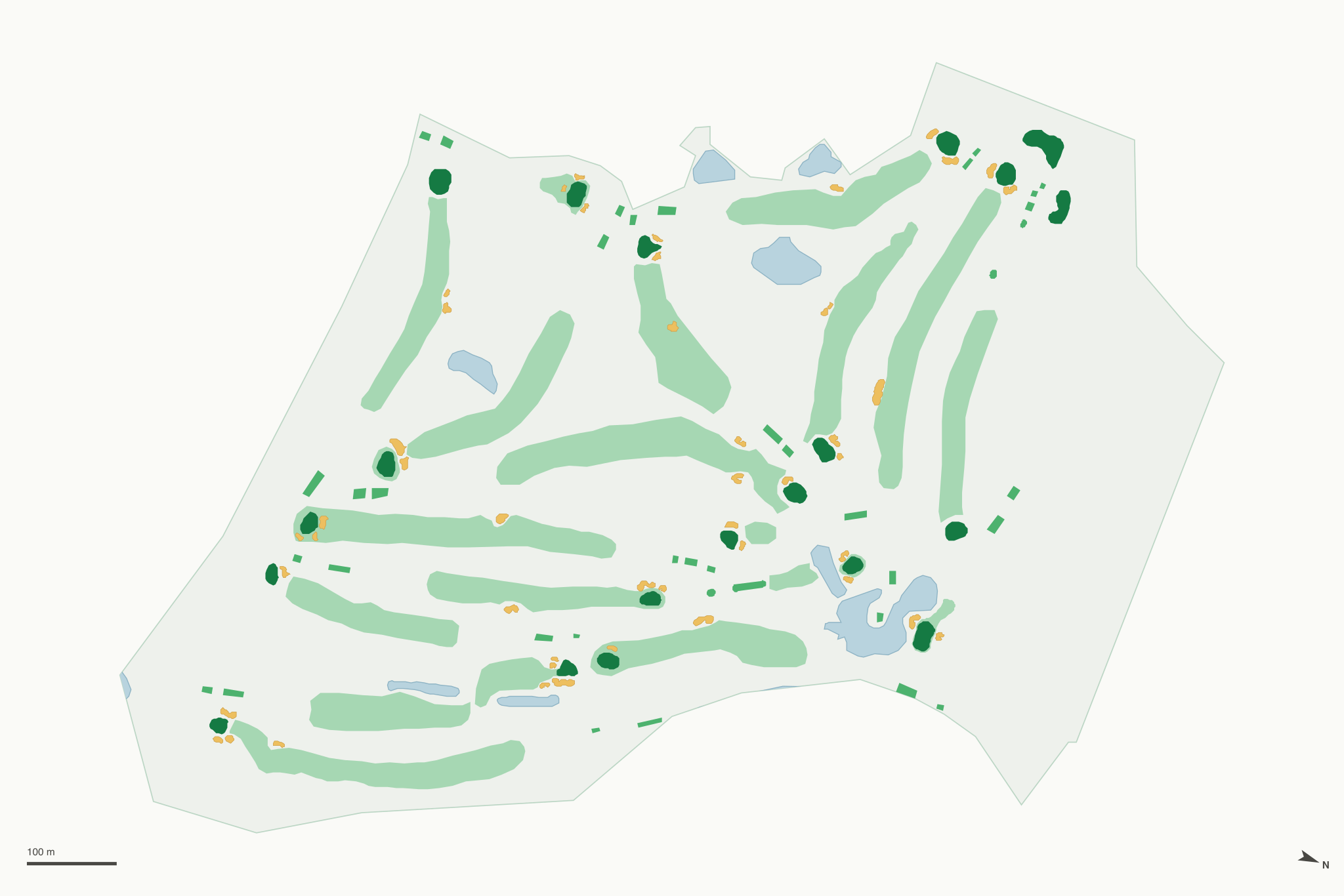 Map of Emerald Valley Golf Club