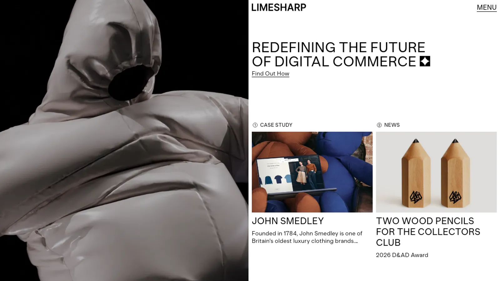 Screenshot of the Limesharp homepage