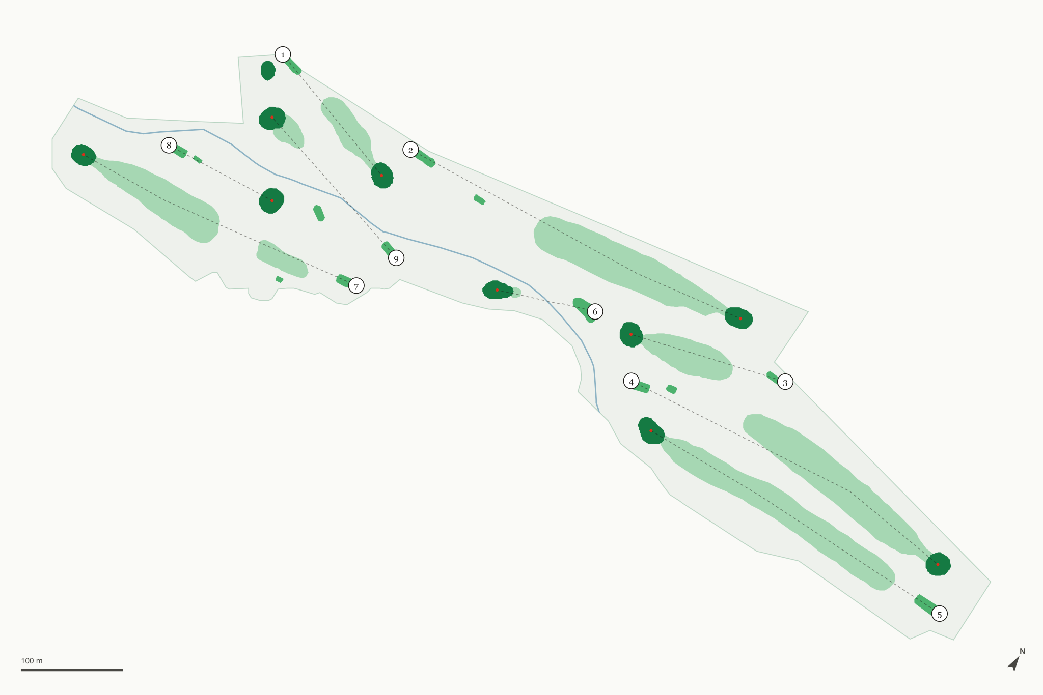Map of Lake Estes Executive Golf Course