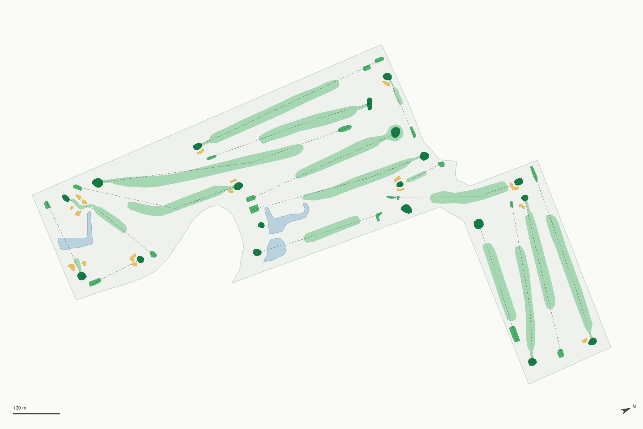 Map of Memorial Park Golf Course