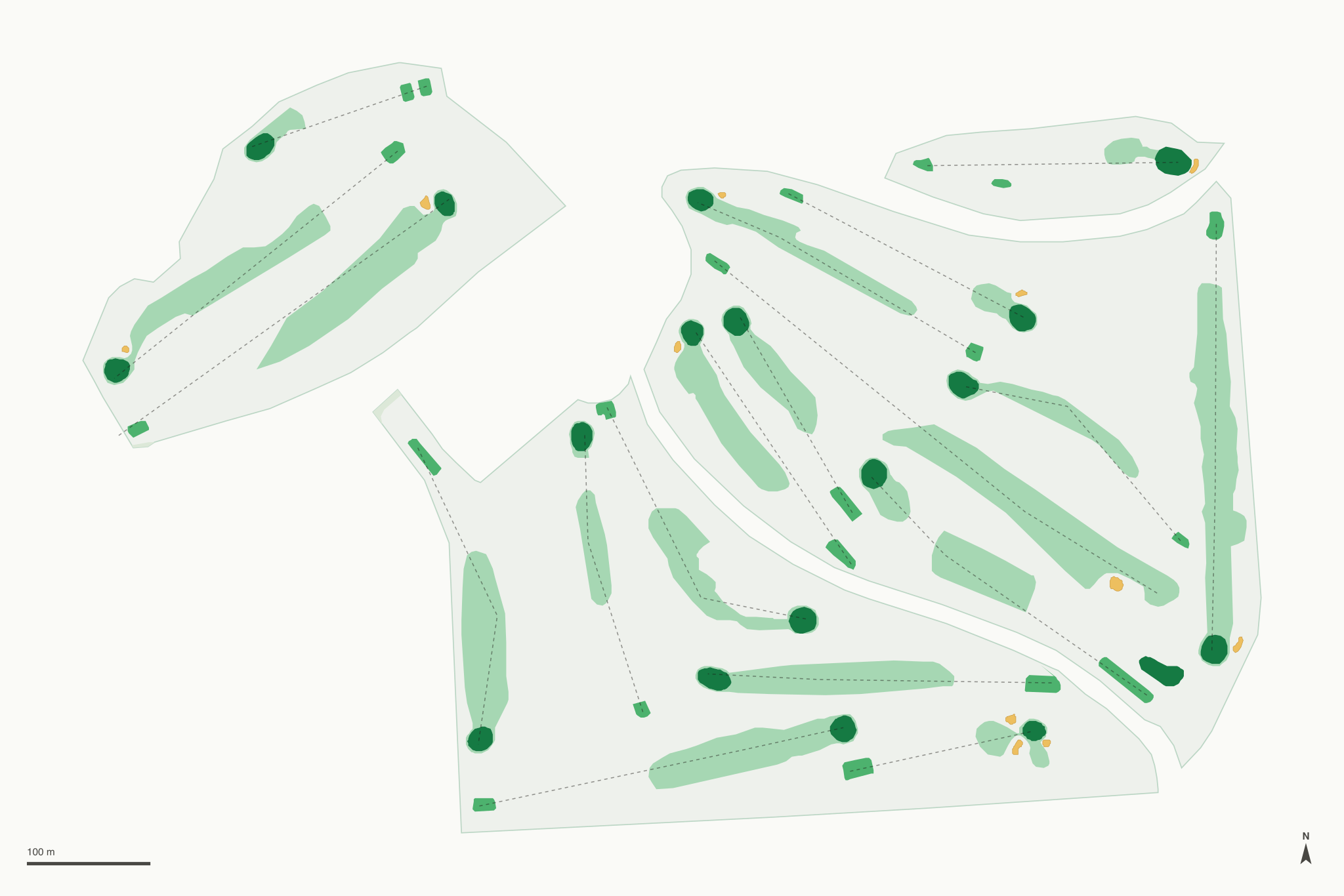 Map of Lincoln Park Golf Course