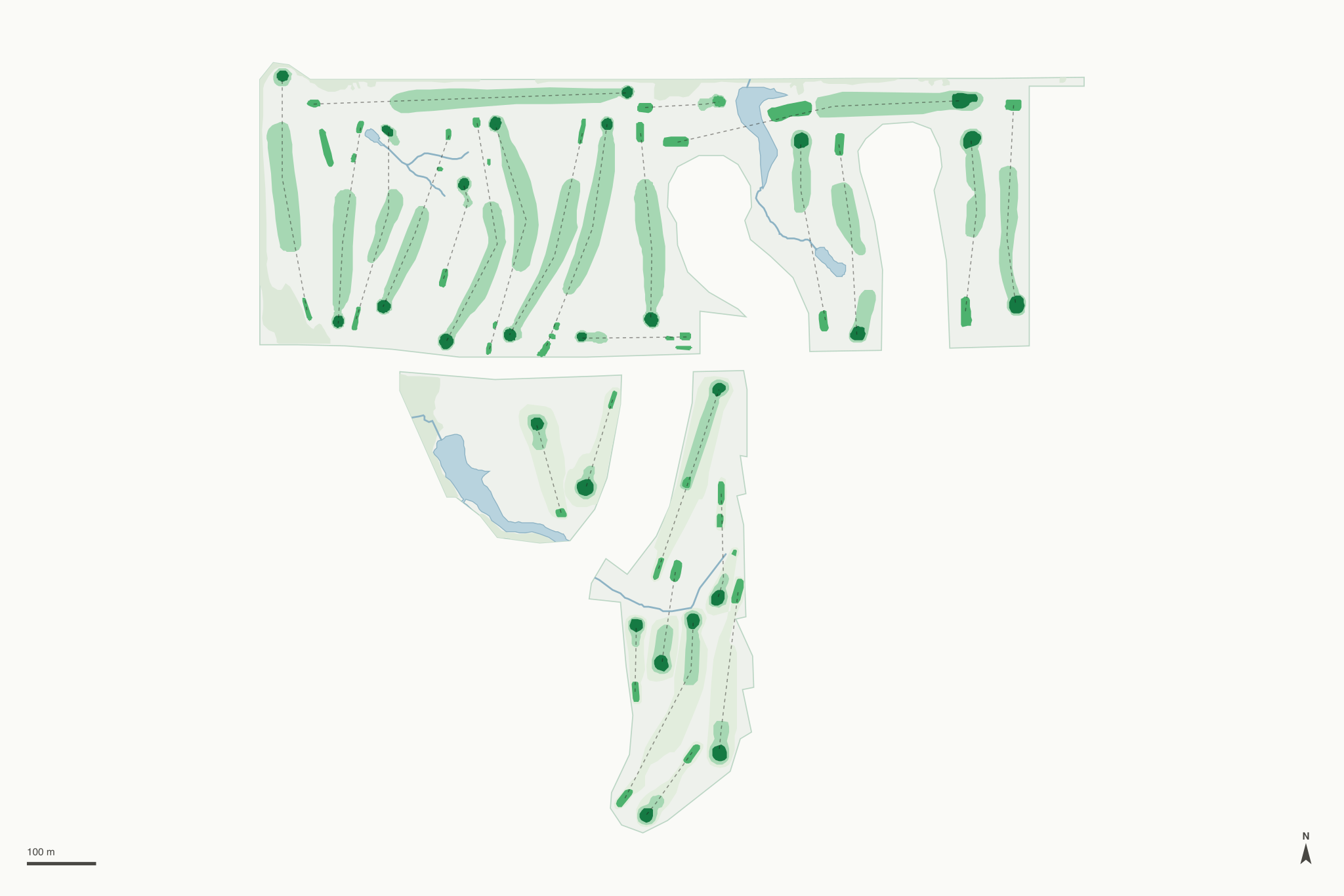 Map of Woodland Hills Golf Course