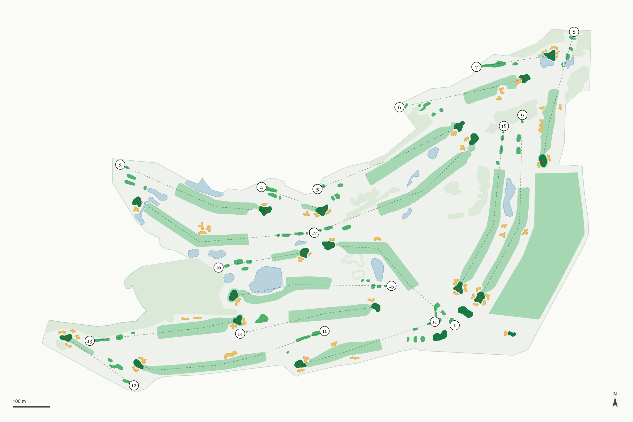 Map of Valley View Golf Course