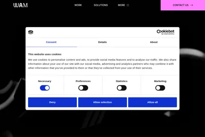 Screenshot of the interactiv4 (WAM Global) homepage