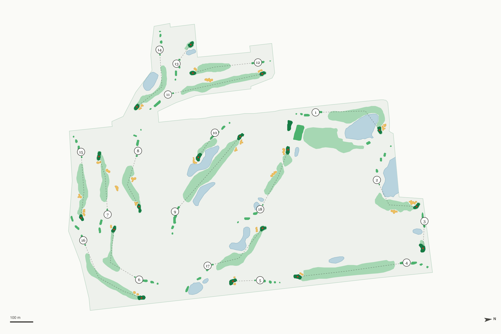 Map of White Eagle Golf Club