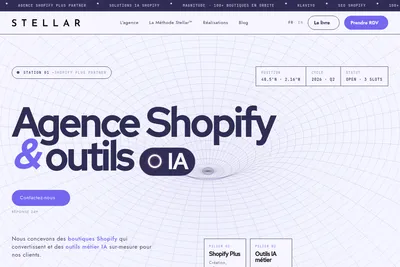 Screenshot of the Stellar homepage