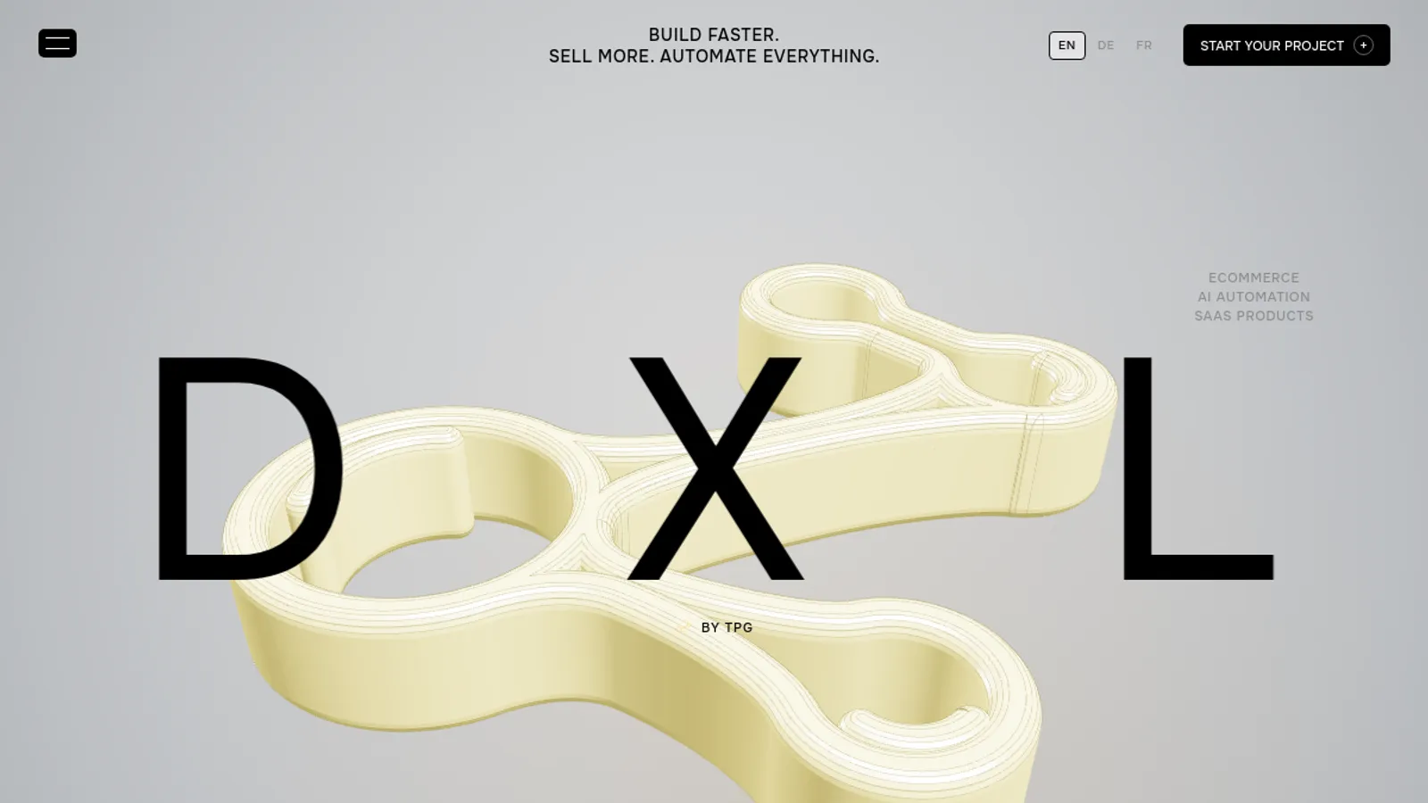 Screenshot of the Digital Experience Lab homepage