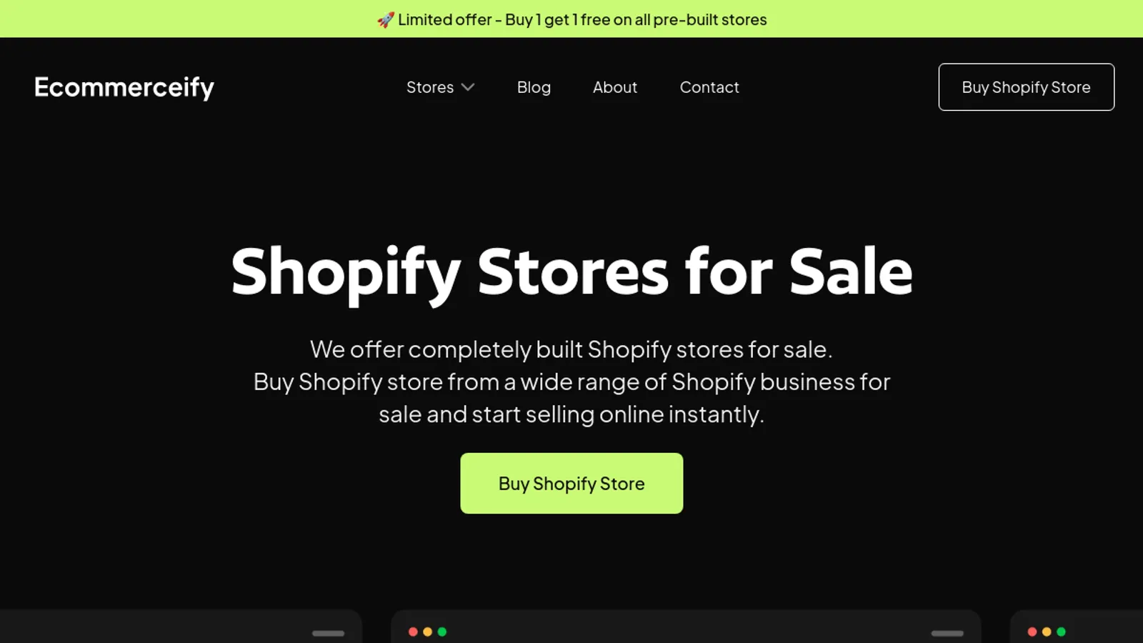 Screenshot of the SearchBoxed homepage