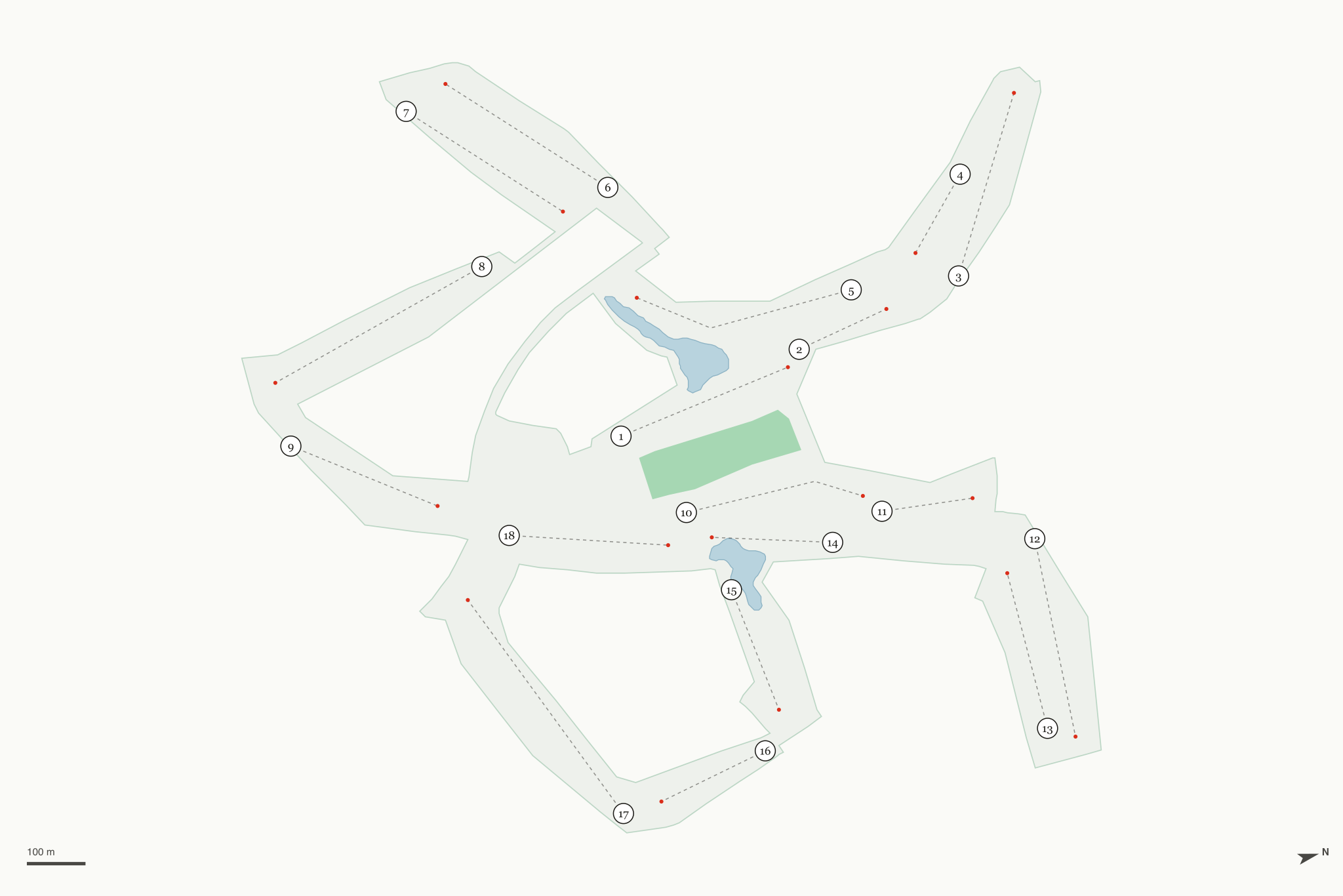 Map of Vistas Course at Westbrook Village Golf Club