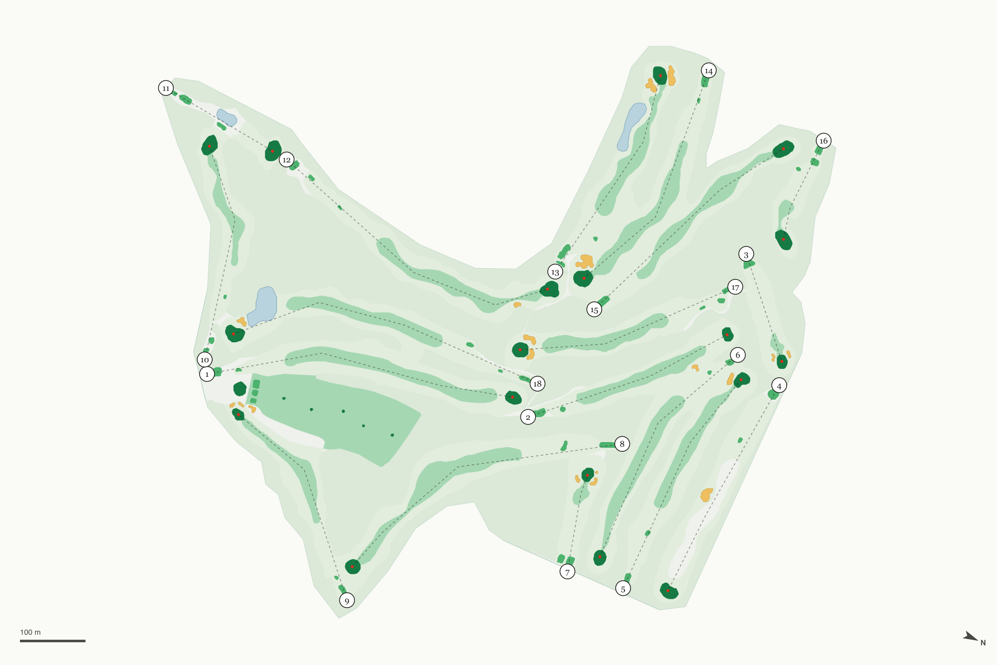 Map of Grand Lake Golf Course