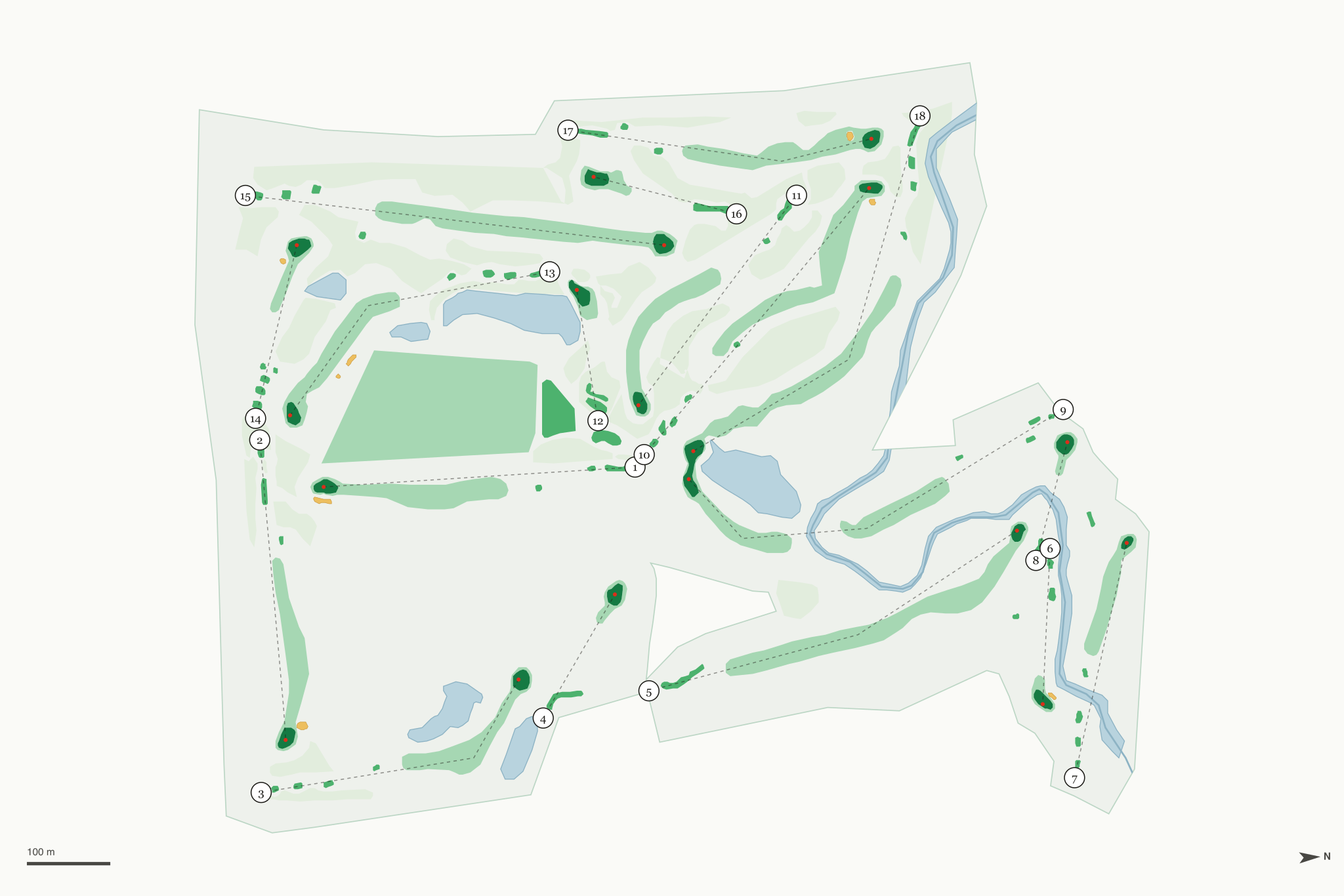 Map of Wildcat Golf Course