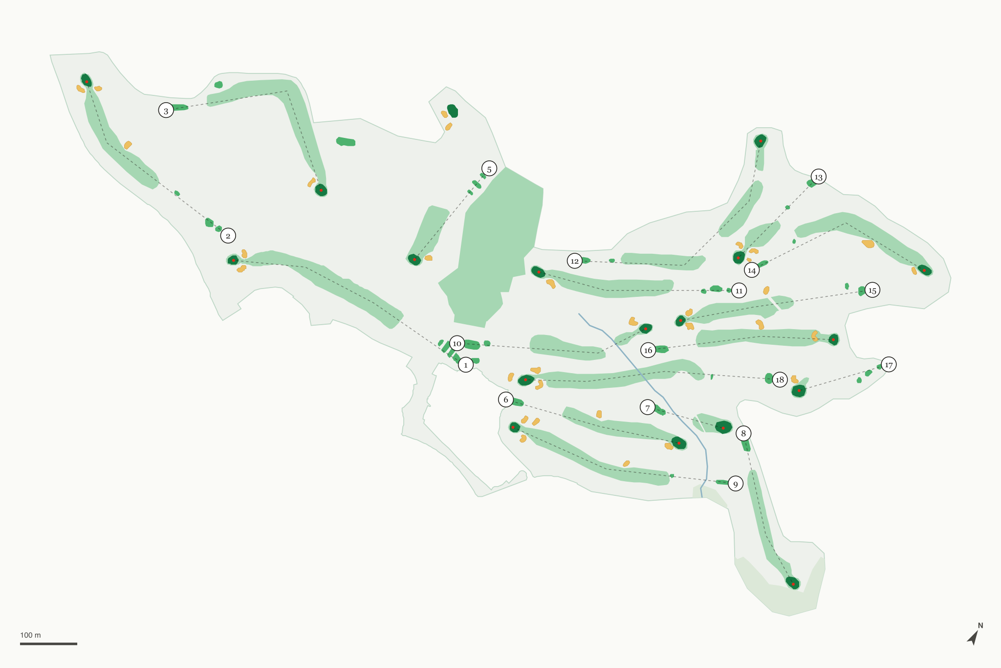 Map of Anaheim Hills Golf Club