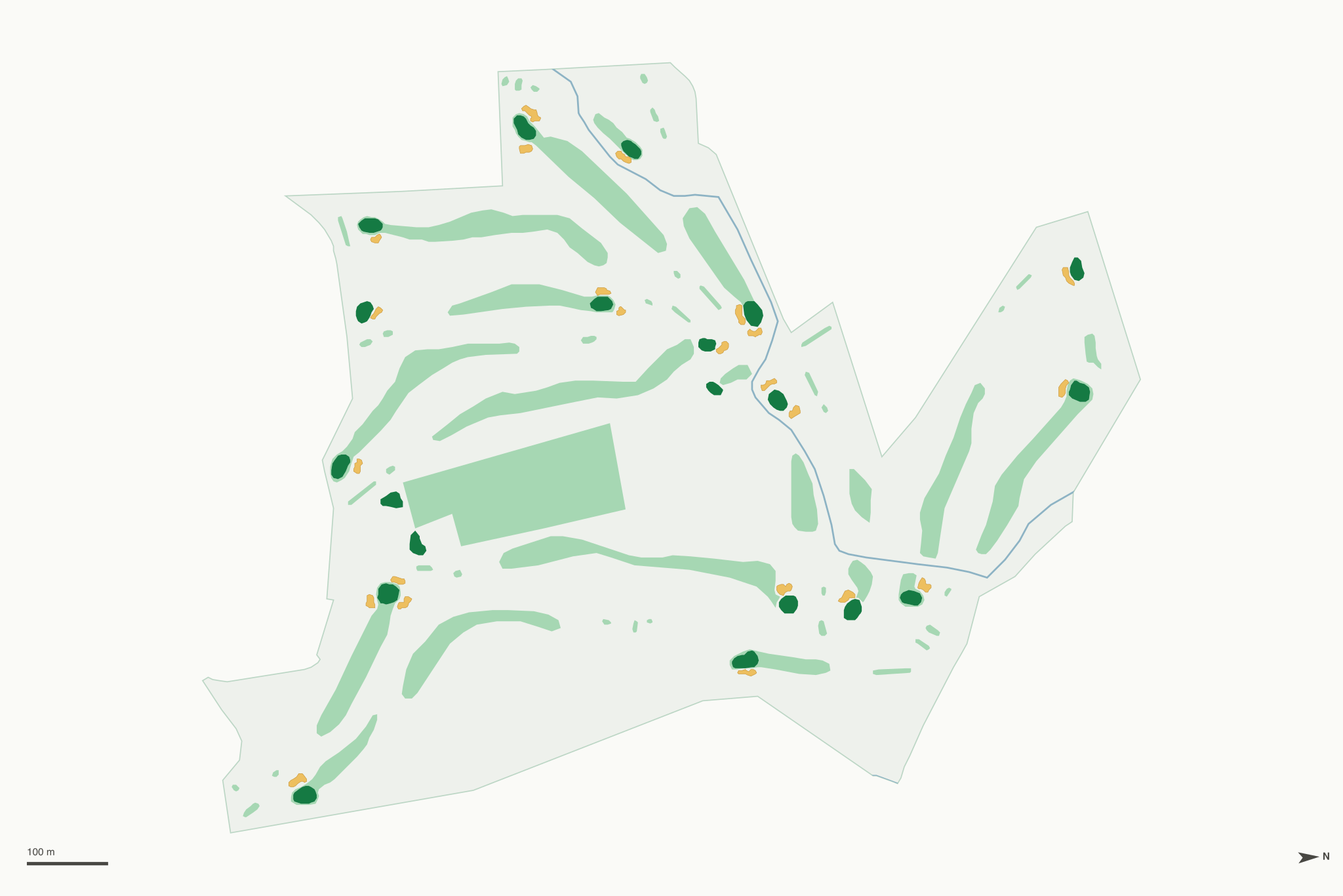 Map of Chalk Mountain Golf Course