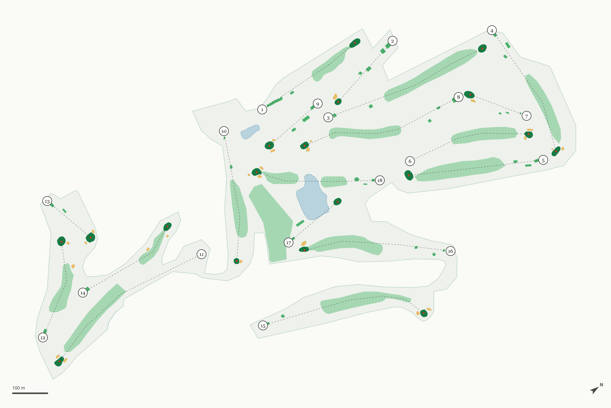 Map of Villa Roma Country Club