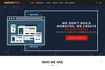 Screenshot of the Meghbalika Tech homepage