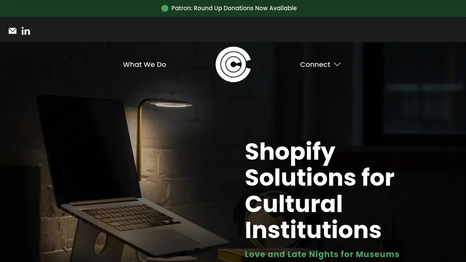 Screenshot of the Co-Curator homepage