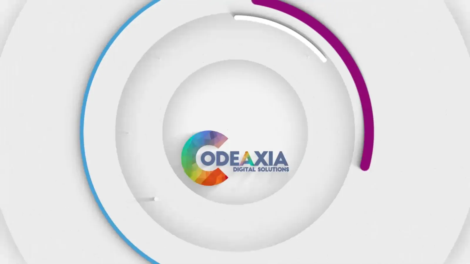 Screenshot of the Codeaxia Digital Solutions homepage