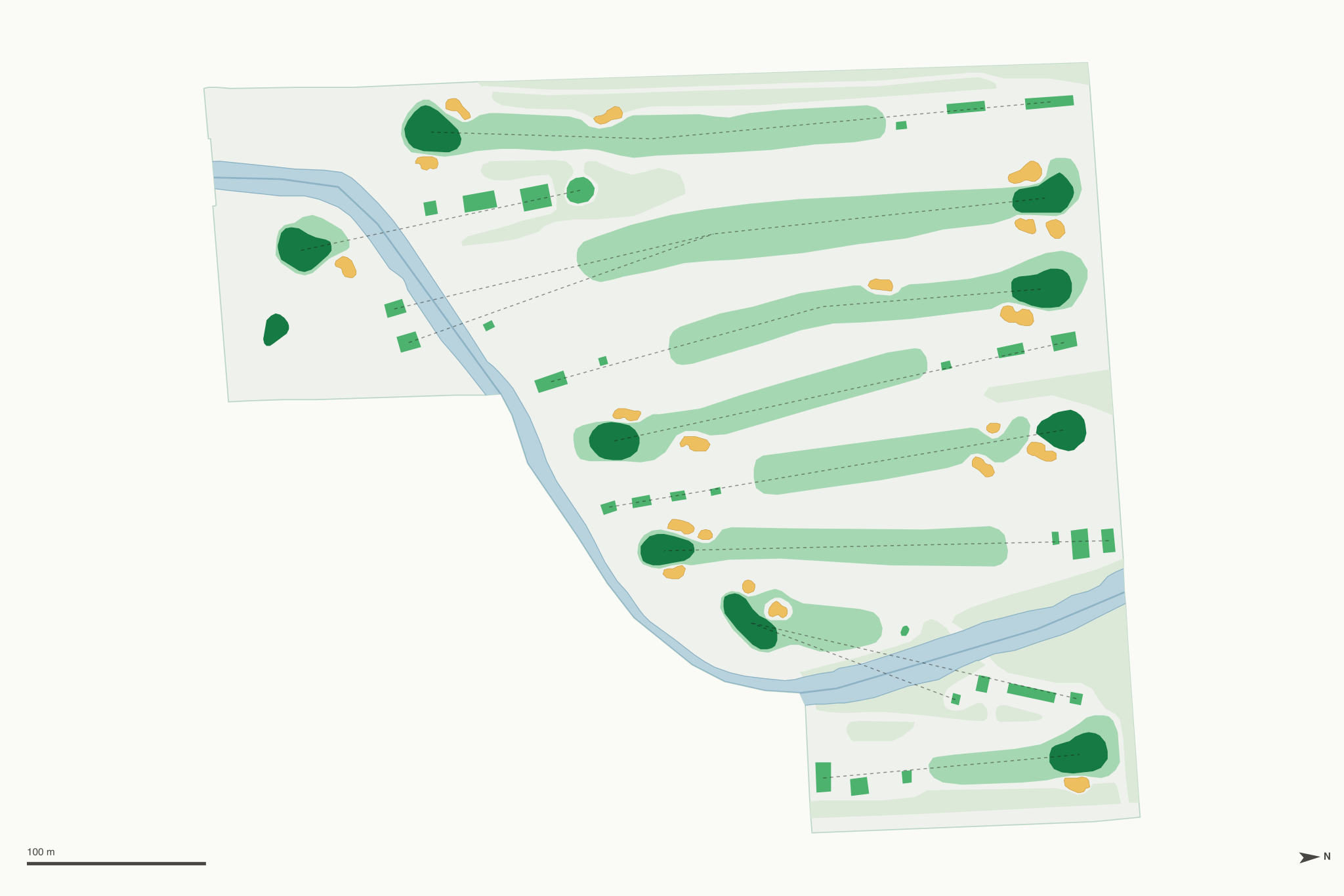 Map of Tam Golf Course