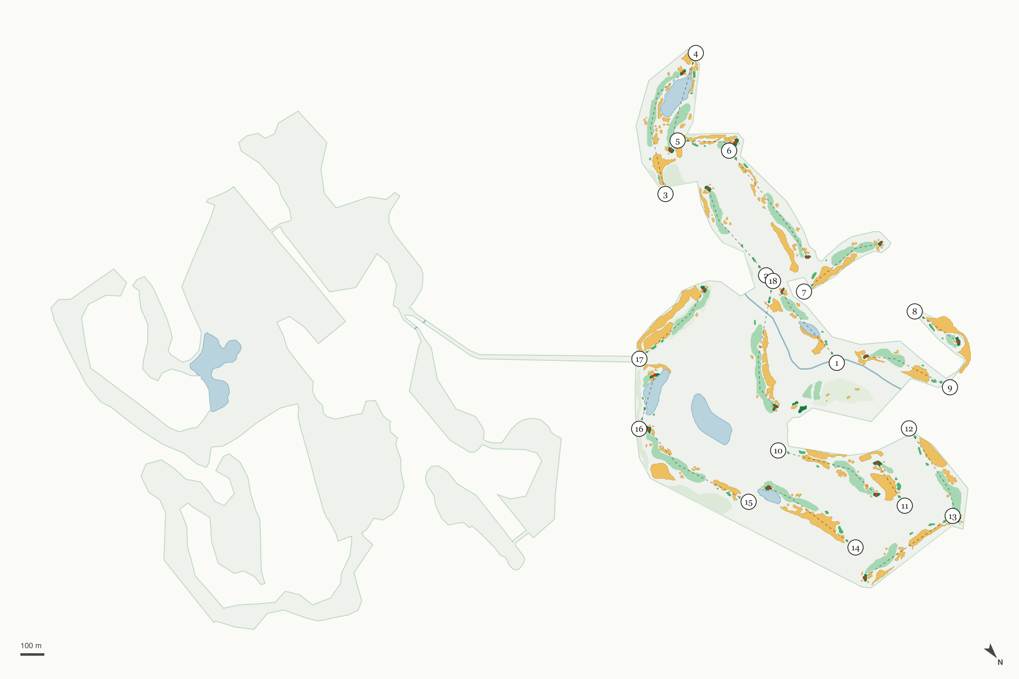 Map of Reunion Resort Golf Courses