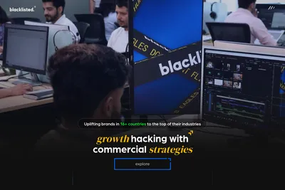 Screenshot of the Blacklisted homepage