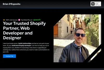 Screenshot of the Brian D'Esposito homepage