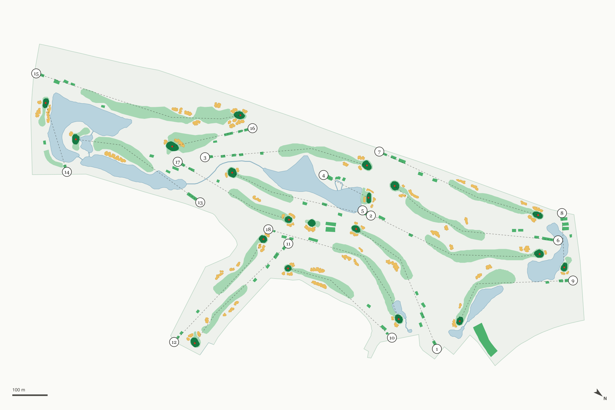 Map of Soboba Springs Golf Course
