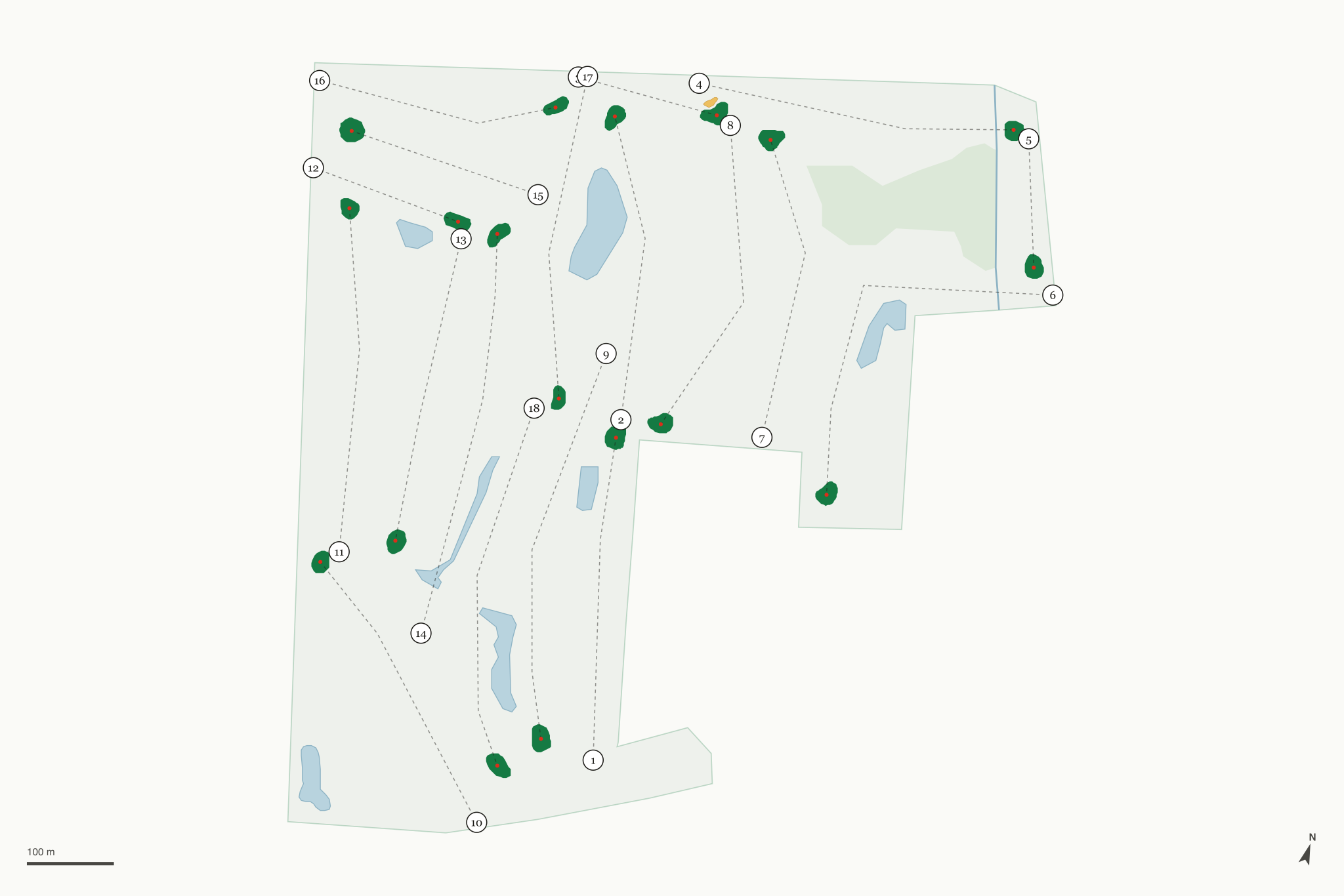 Map of New Smyrna Golf Club