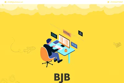 Screenshot of the BJB Digital Media Solutions homepage