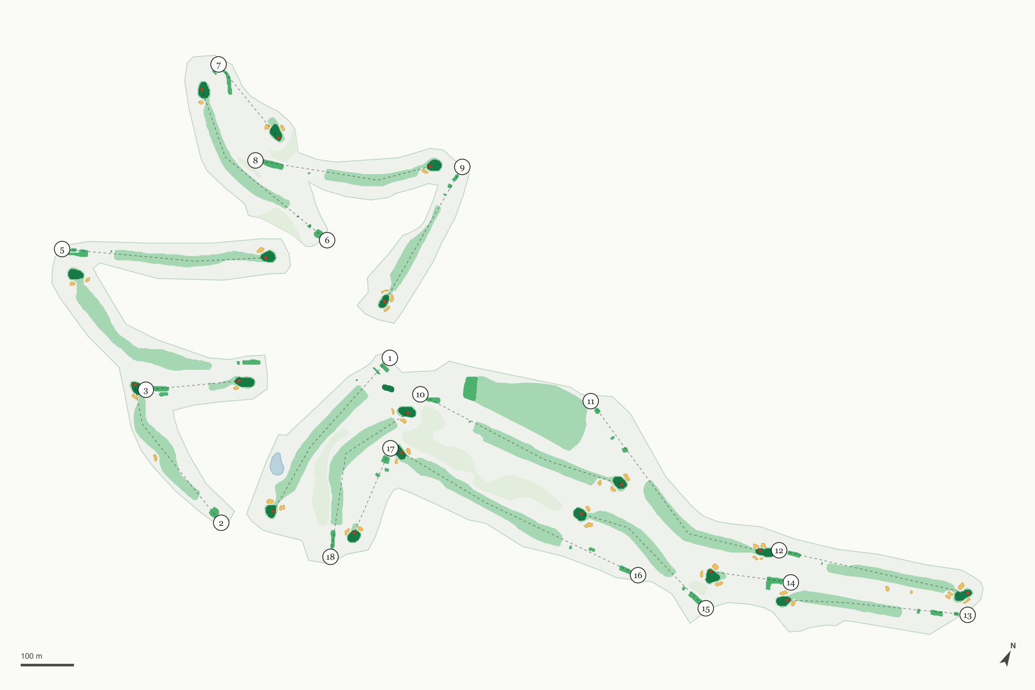 Map of Pine Mountain Lake Golf Course