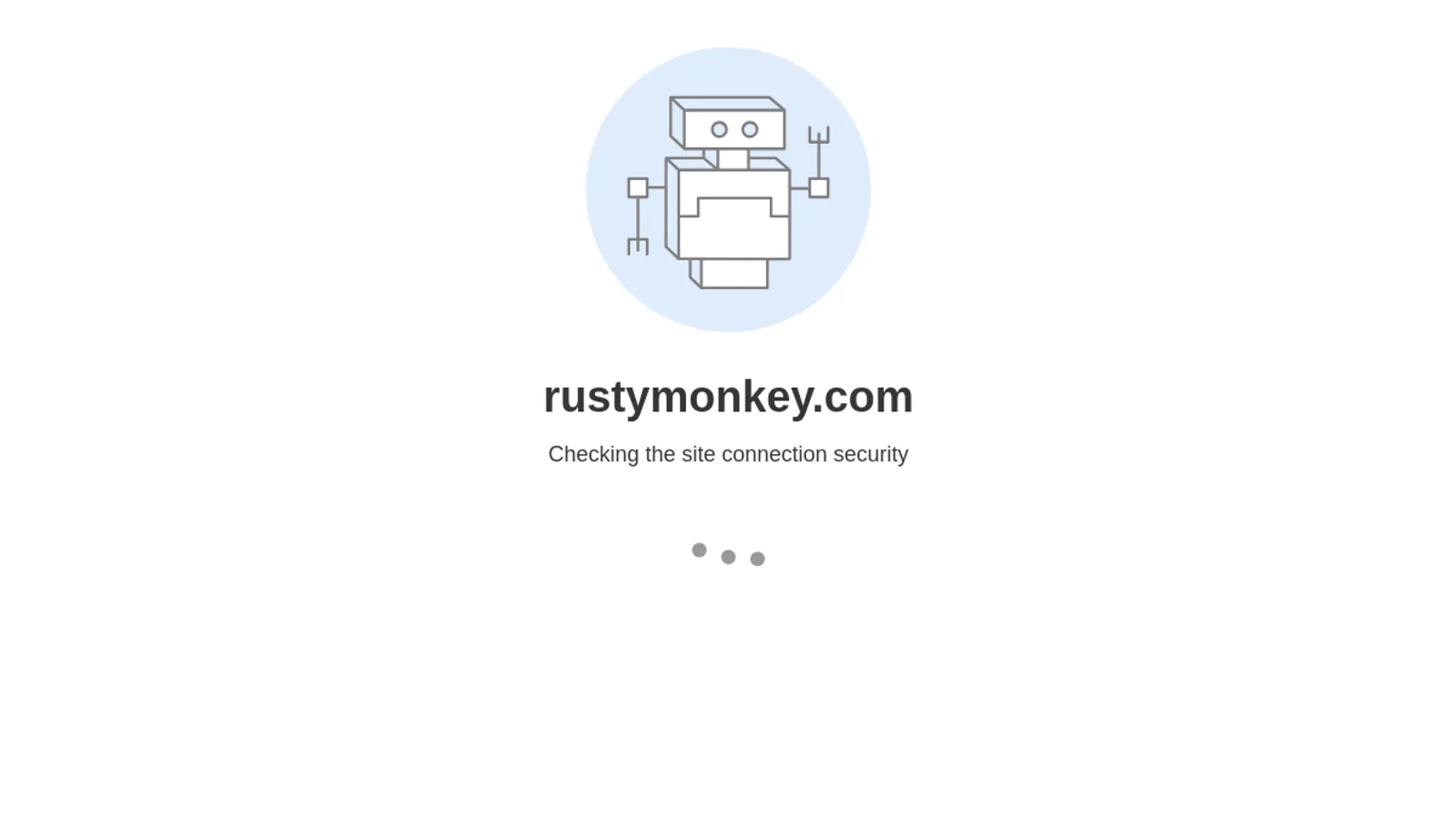 Screenshot of the Rusty Monkey homepage