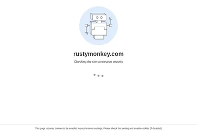 Screenshot of the Rusty Monkey homepage