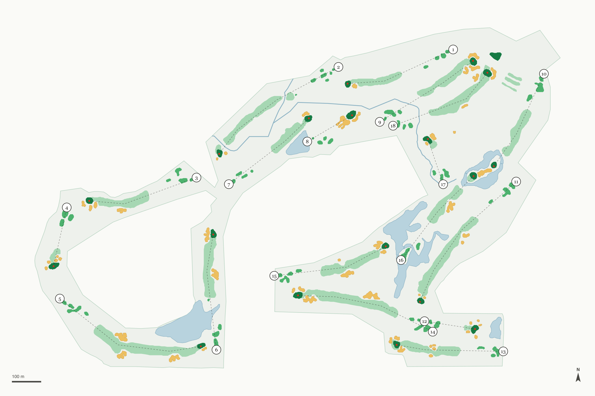 Map of RedTail Golf Club