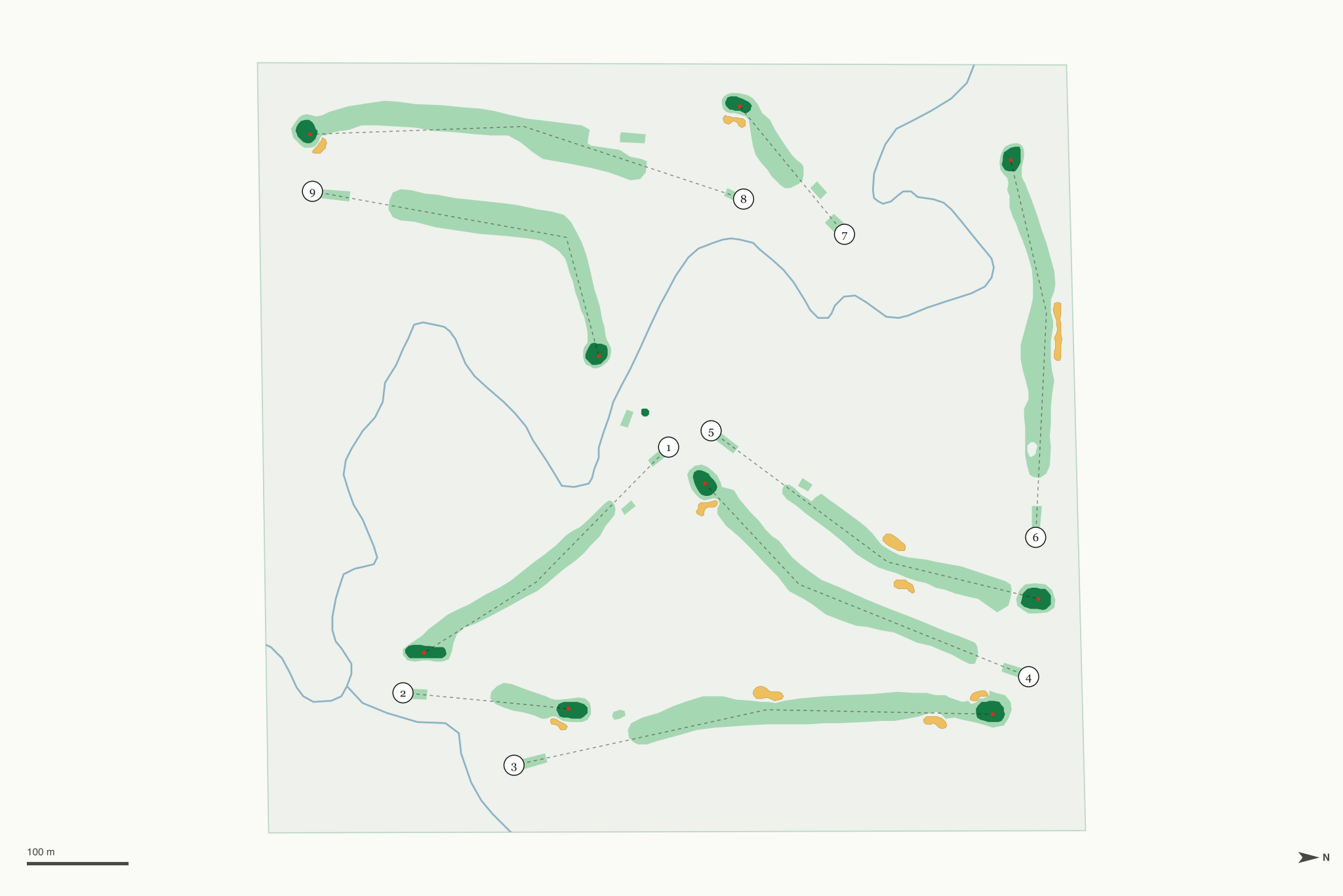 Map of Mayflower Golf Club
