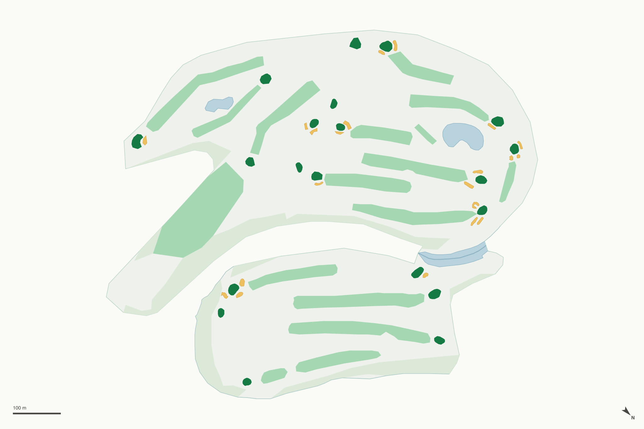 Map of Harrison Park Golf Course