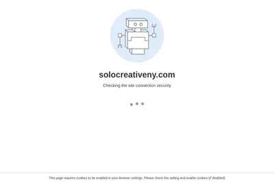 Screenshot of the Solo Creative homepage