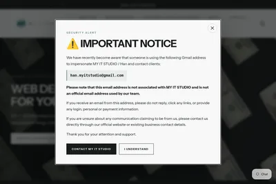 Screenshot of the My IT Studio homepage